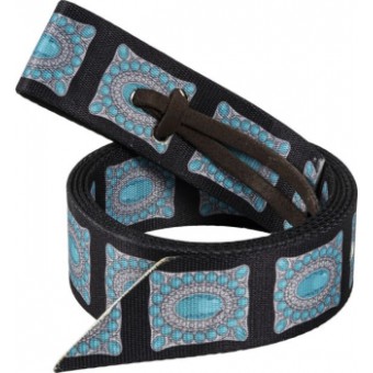 Mustang Nylon Off Billet/Tie strap set TURQUOISE/BLACK